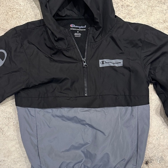 Champion Kids Two-Tone Black and Gray Hoodie - Picture 2 of 6